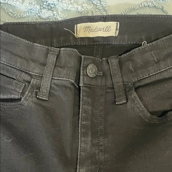 Women's Black Jeans madewell brand size 25 roadtripper style - Picture 2 of 4
